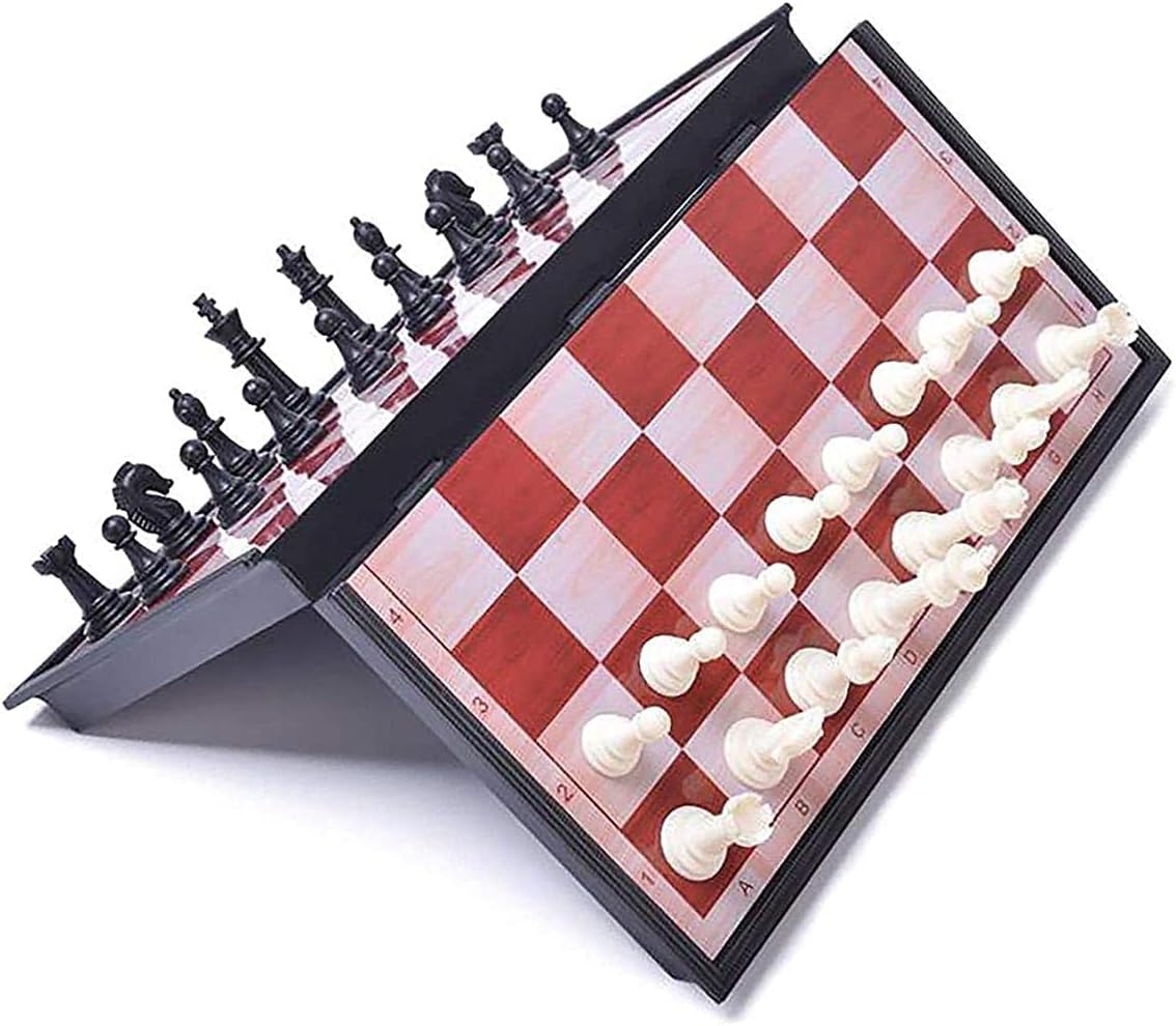 Rapex Chess Board Set Game, Magnetic Chess Piece Set with Chess, Folding/Portable Storage Board, Traditional Game, Educational Toys for Kids/Children/Adults Gift (39x39x2cm)