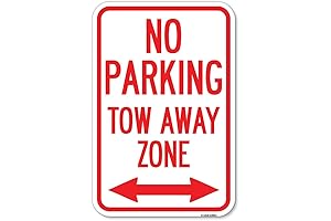 Heavy-Duty Tow Away Zone Sign - Enforce Parking Regulations Effectively