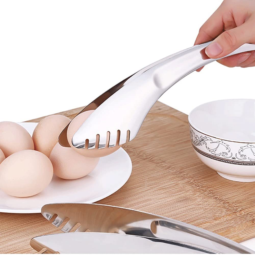 1 Pinza da Cucina in Acciaio Inossidabile Resistente al Calore, pinze per Barbecue Cave, Utensili da Cucina, Accessori per Barbecue