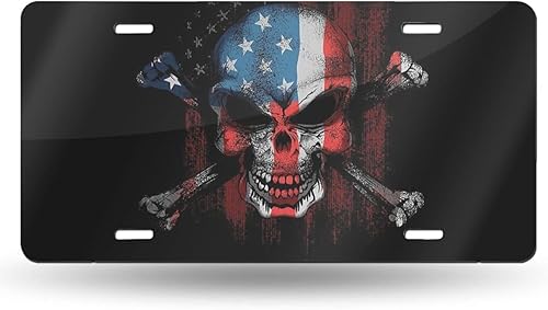 Miniatura 15 de Placa de Matrícula Delantera de Aluminio Retro de Dos Dedos Paz Amor Alegría, Placas de Matrícula Decorativas Divertidas de Metal para Carro 6"X12",