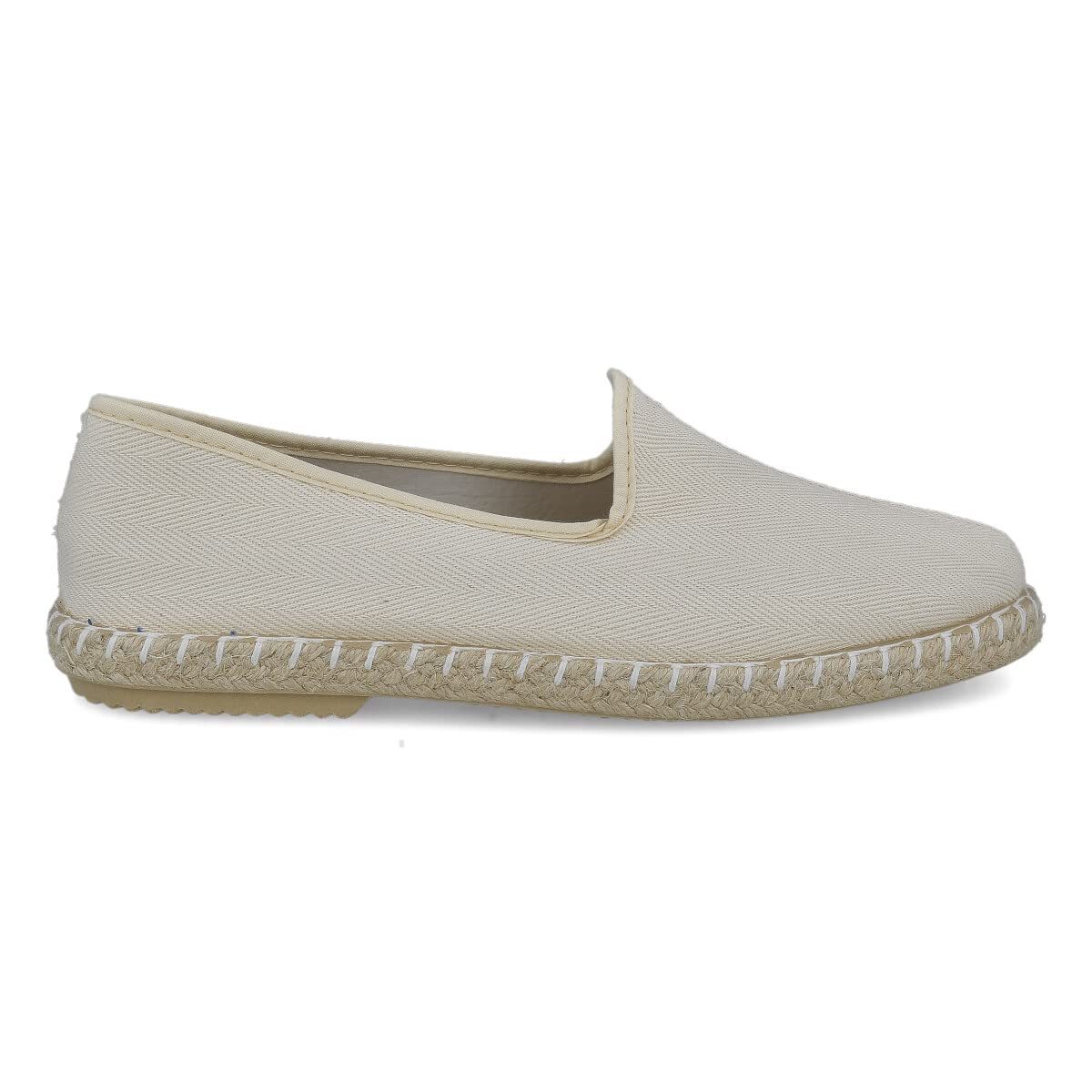 Espadrillas Basse da Uomo a Spuntone Spina di Pesce. Pantofole Estive. Brasiliano per Uomo. Suola di Iuta e Gomma. Blu Beige Kaki