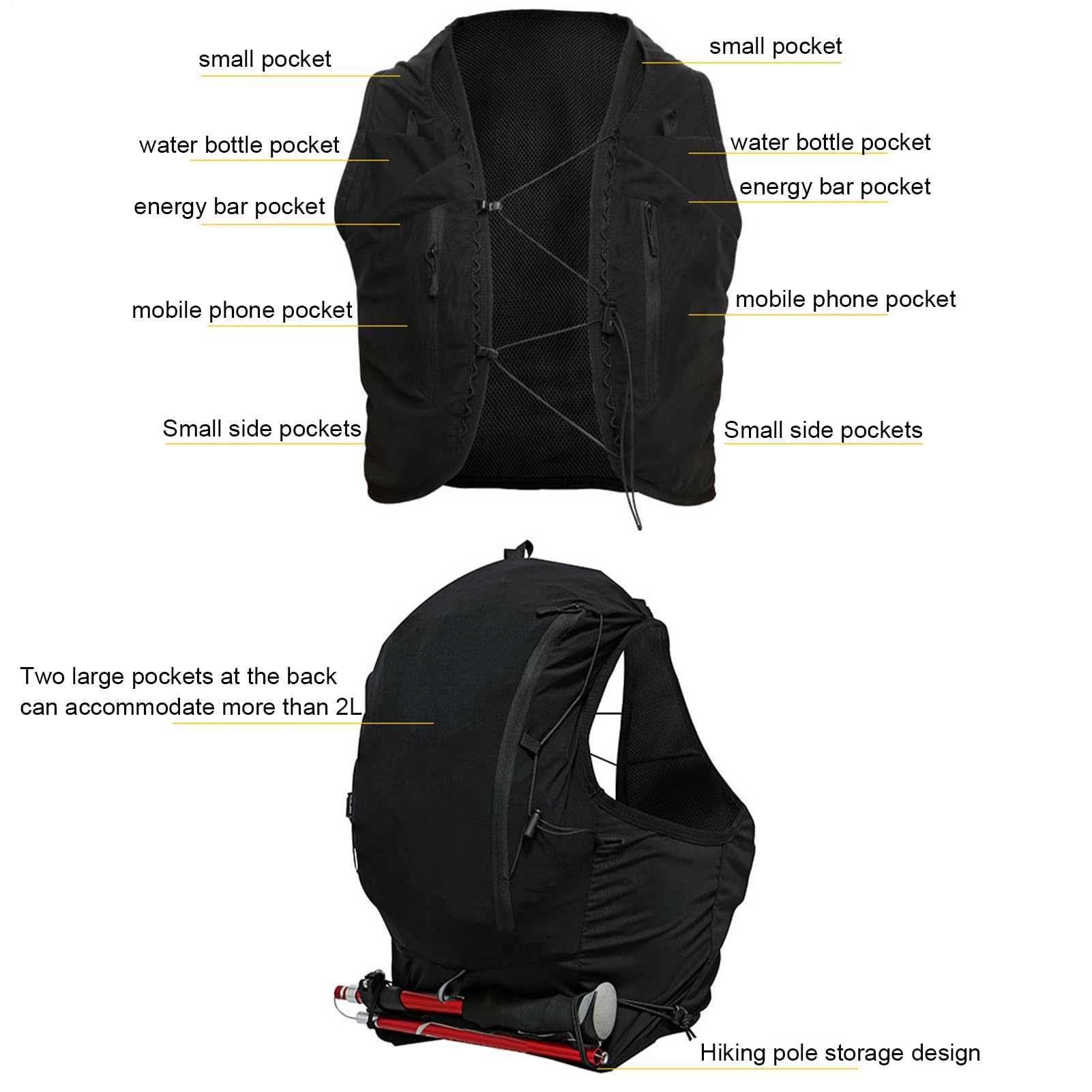 Brustbeutel für Herren, Motorrad-Brusttasche | Gr