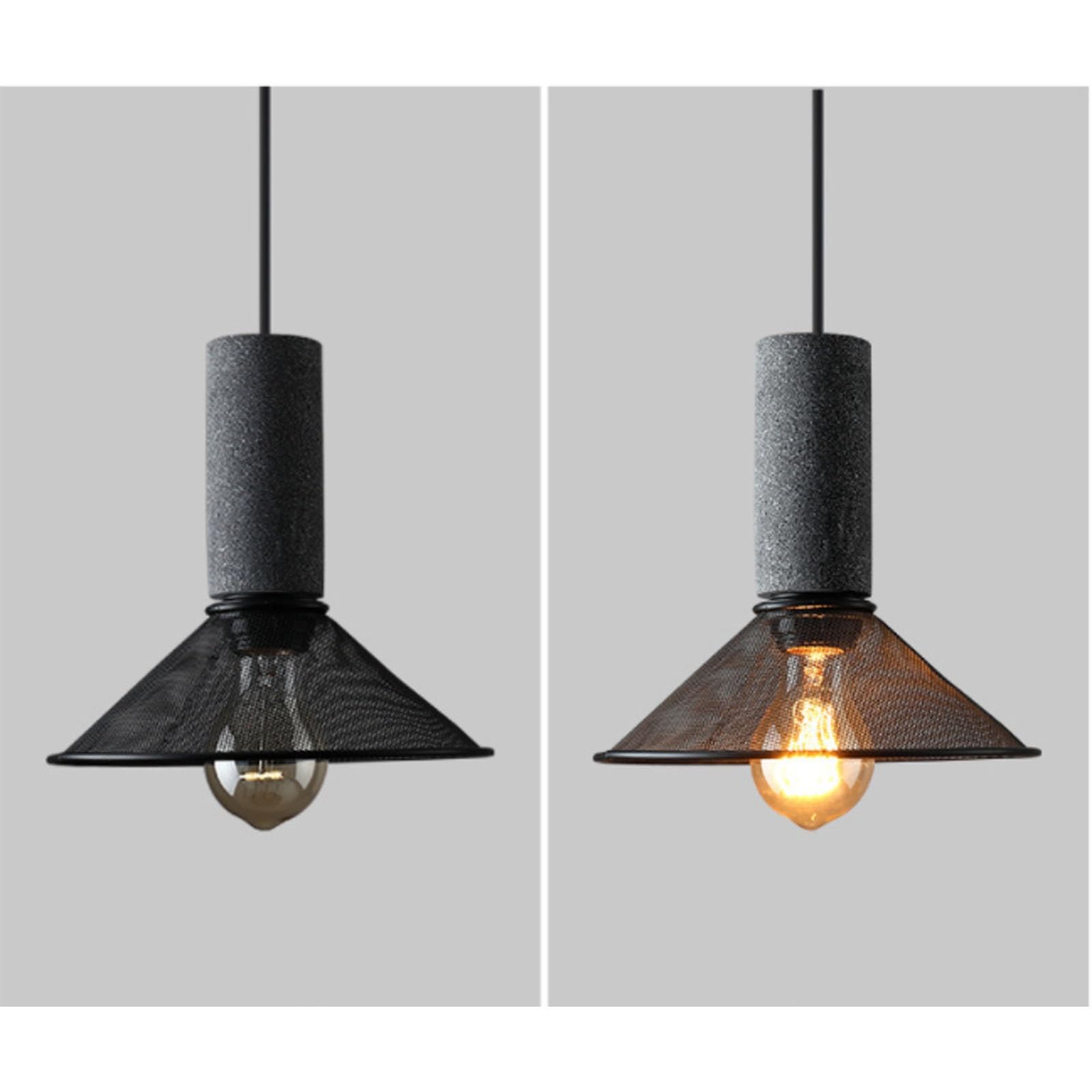 Lámpara colgante de cemento de estilo industrial Lámpara colgante