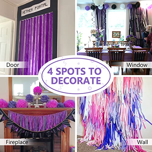 Image of PartyWoo Purple Balloons, 51 pcs Party Decorations Pack of Latex Balloons and Crepe Paper for Balloon Garland as Party Decorations, Birthday Decorations, Wedding Decorations, Baby Shower Decorations