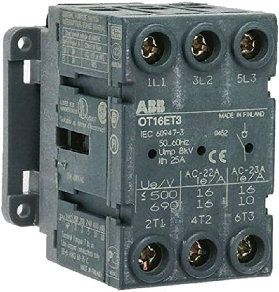 OT25FT3 Commutateur Sectionneur 3 Pôles 32A ABB Entrelec pour Tableau Électrique