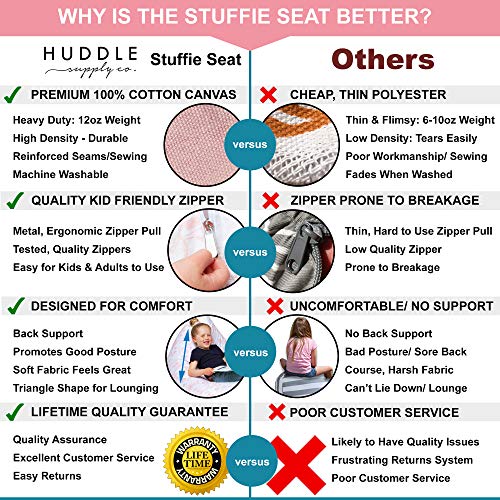 Huddle Designer Stuffed Animal Bean Bag Storage Washable Xl Cover -The Original Bean Bag For Stuffed Animals Storage Premium Stuffed Animal Storage Bean Bag For Kids | Strong Zipper, Thick Canvas #TOP6