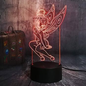 ティンカーベル　LEDライト　ルームランプ Amazon.co.jp : ティンカーベルランプ 3D 光学漫画 エルフ