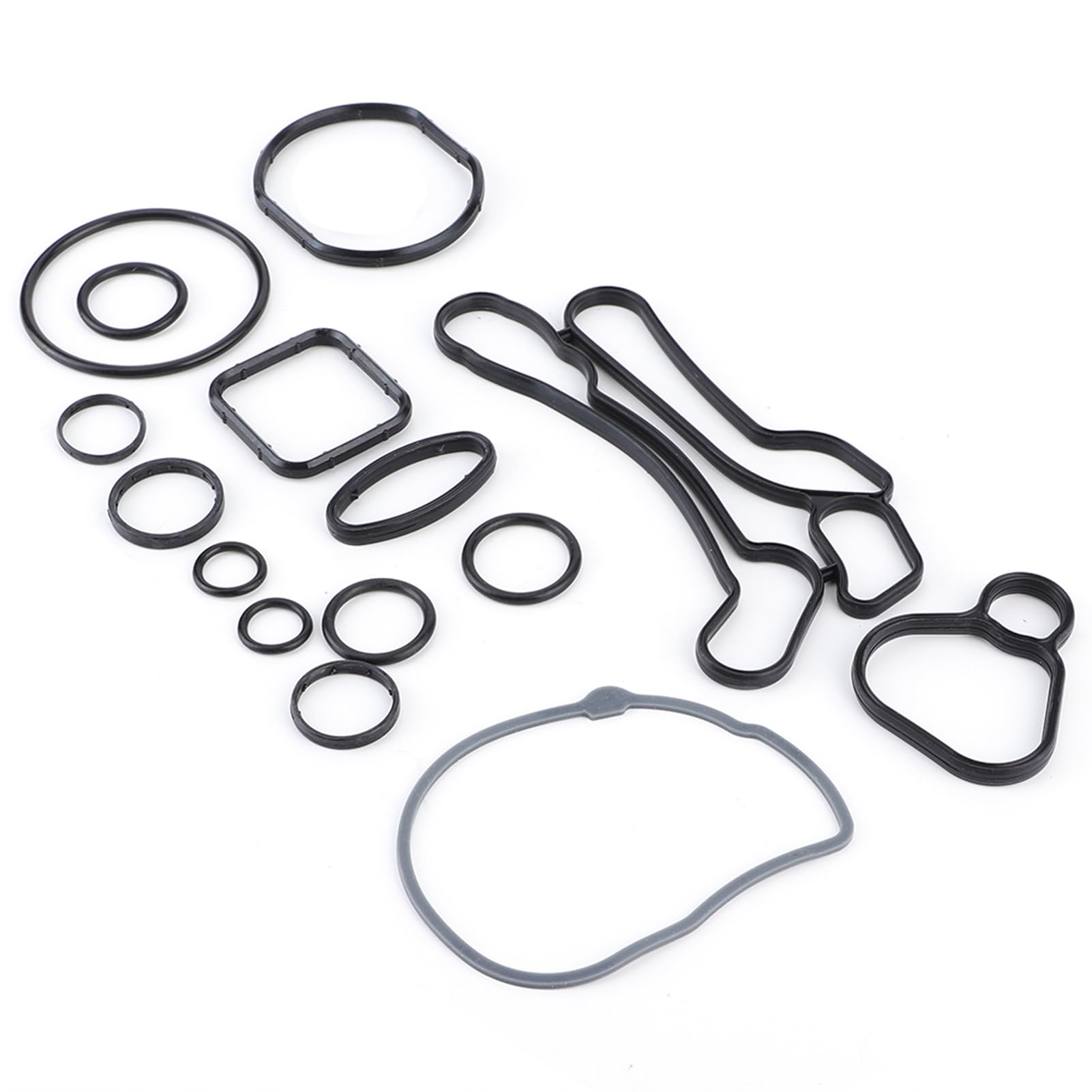 Oil Cooler Seals,Car Engine Gasket Sets 55355603 Engine Oil Cooler Gasket Seals Set Repair Kit Compatible with Astra Corsa Pontiac