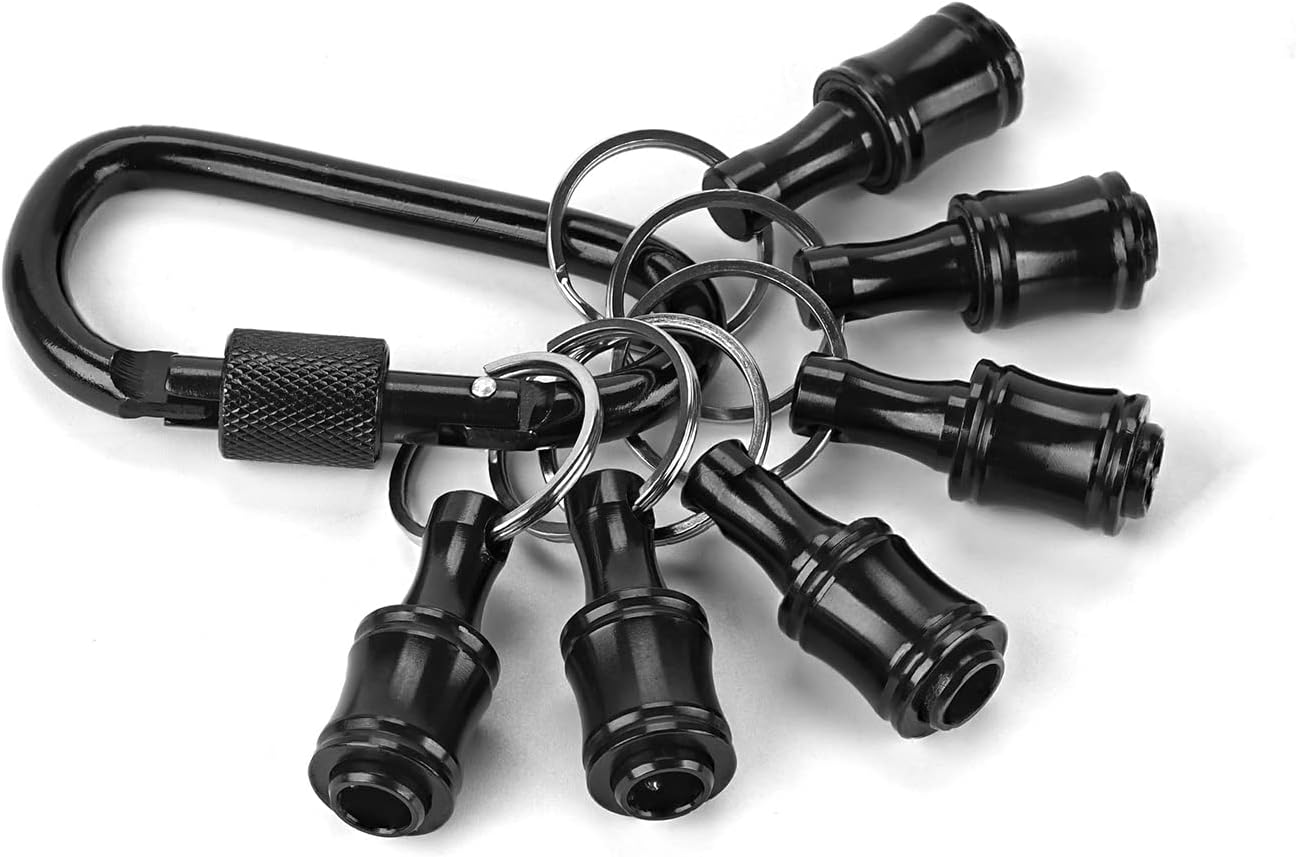 1/4 Inch Bit Holder Keychain, Hex Screwdriver Bits Holder Extension Bar, Quick Change Screw Bit