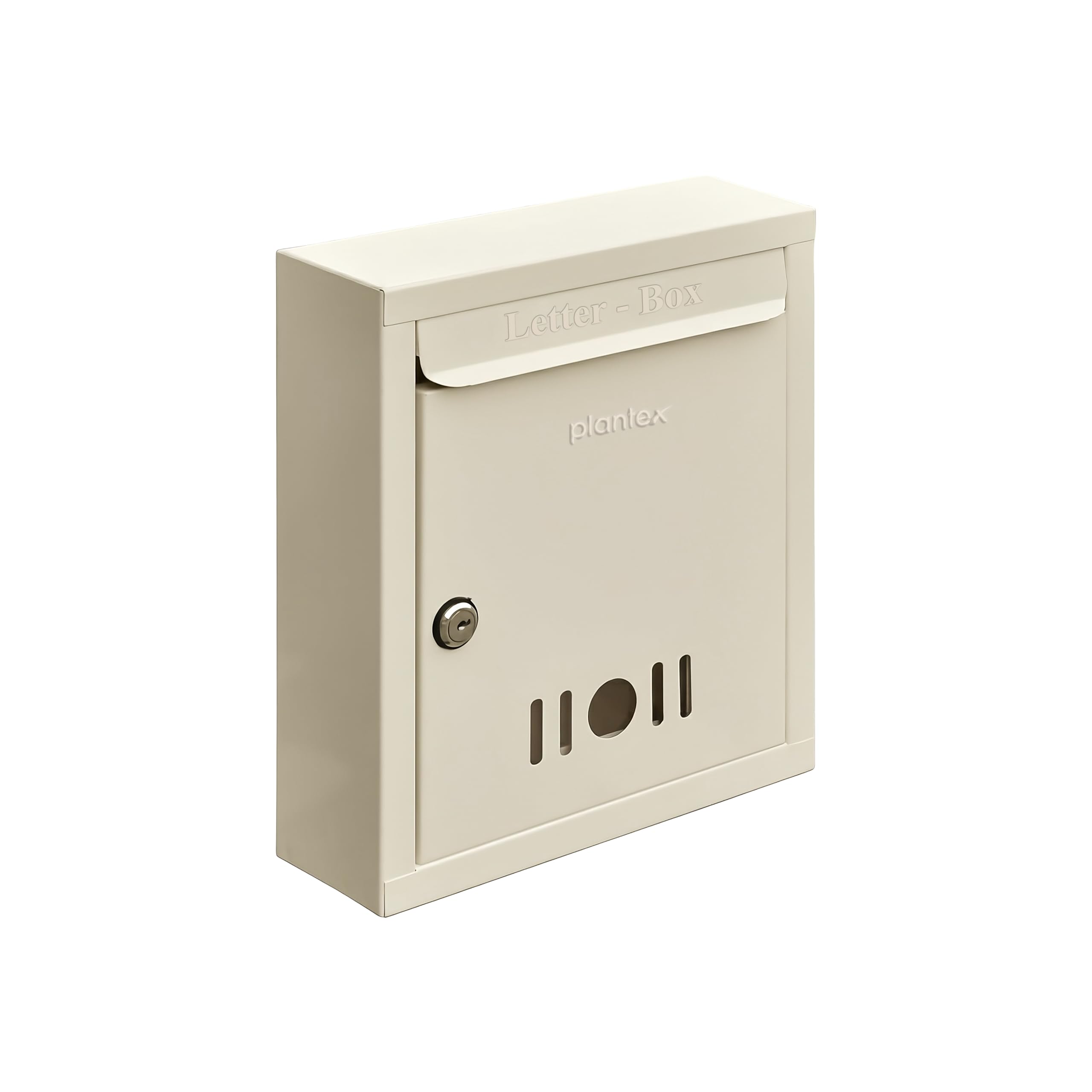 Plantex A4 Size Letter Box - Mail Box/Post Box/Letter Box for Home gate/Suggestion Box for Office- School/Complaint Box/Donation Box with Lock and Keys (Ivory) - Wall Mount