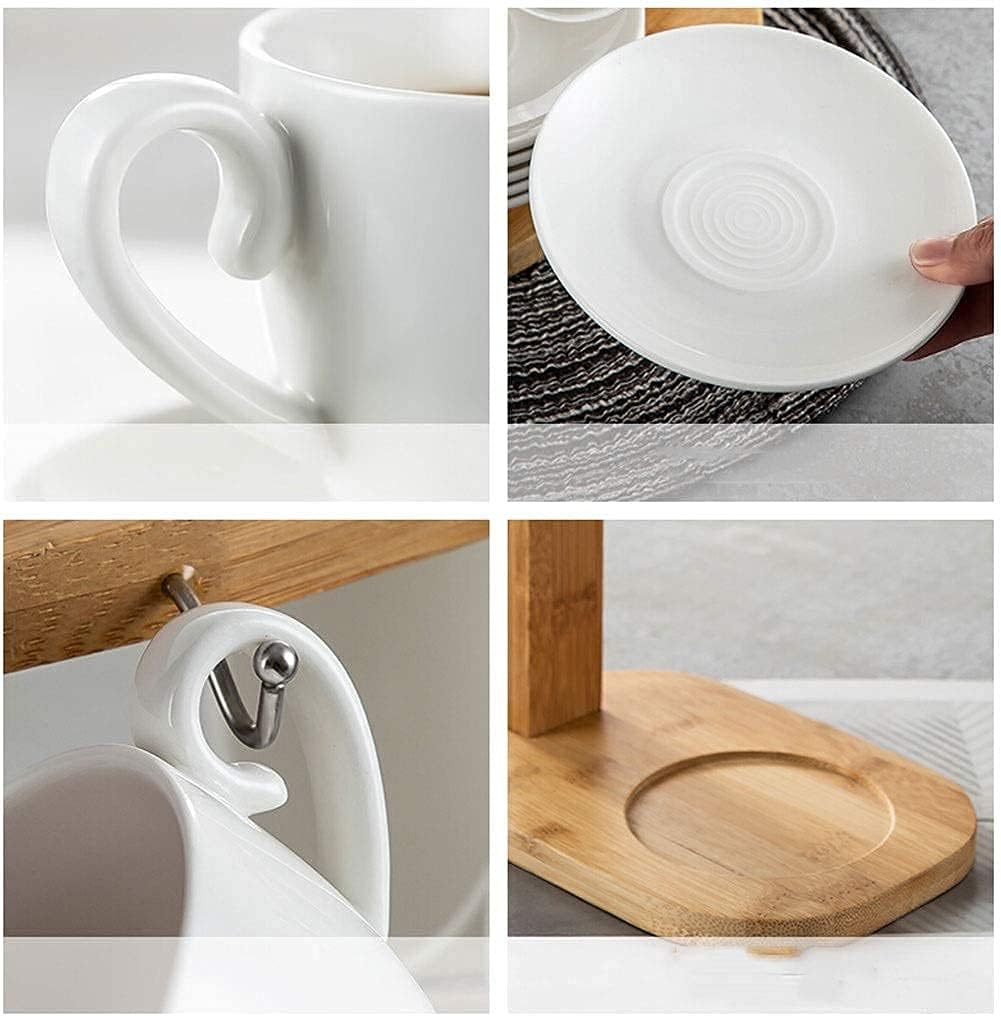 Cup & Saucer Sets Ceramic Cup, Coffee Cup, 6 Cups, 6 Saucers, Tea Cup, Water Cup, Mug, Tea Set, Saucer with Stand Set Coffee Cup