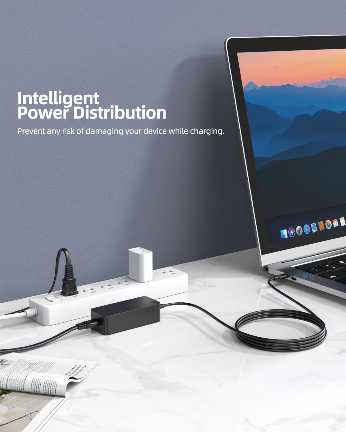 65W USB C AC Charger Compatible with Lenovo Yoga 7 7i 9 9i 2-in-1 14 16 inch Laptop Power Supply Cord Adapter image 7 of 7 B0CX9FDCKS