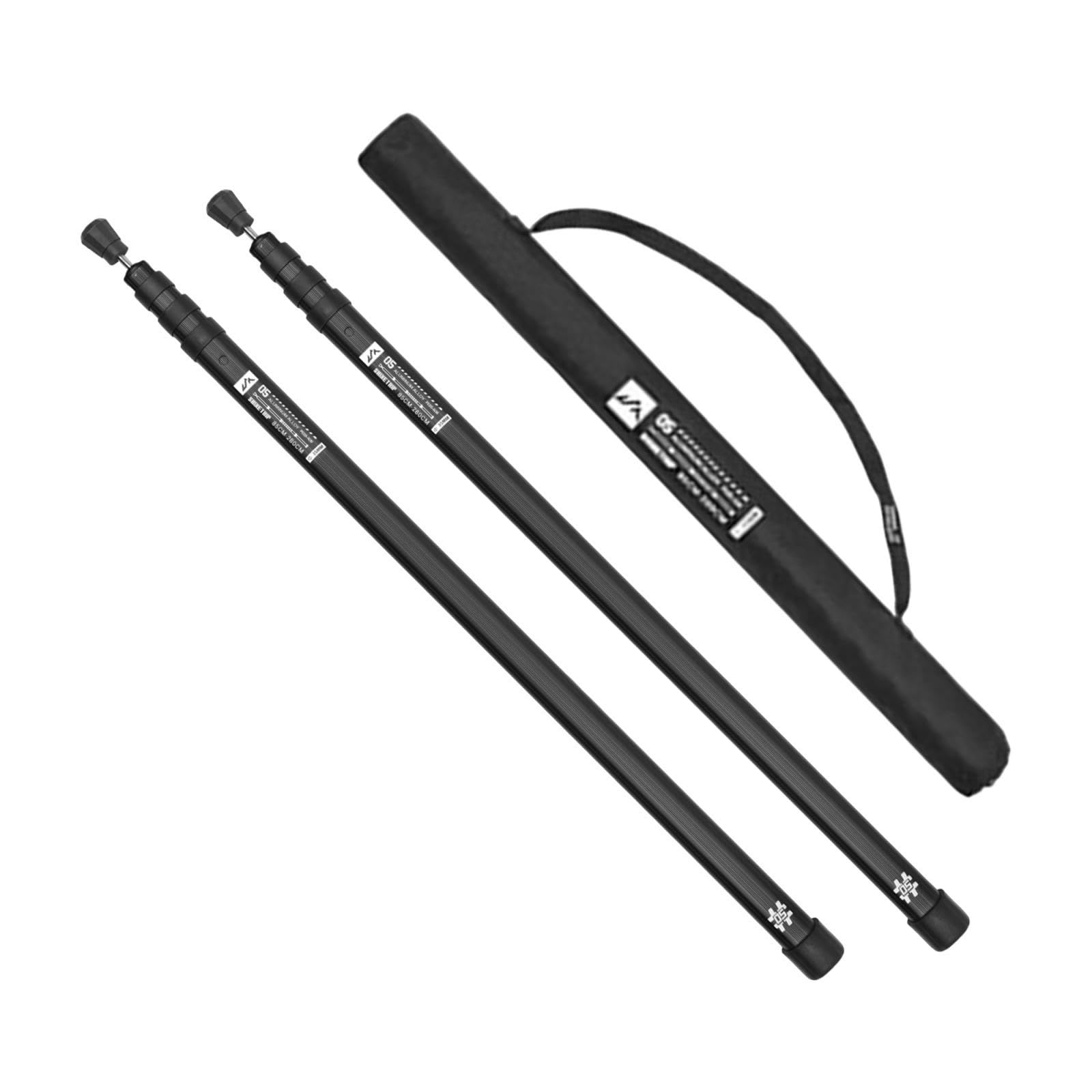 Adjustable Tarp Poles Accessories Aluminum Portable Porch Canopy Canopy Pole Black | Tent & Canopy Accessories | Tents & Canopies | Camping & Hiking | Outdoor Sports-image-27