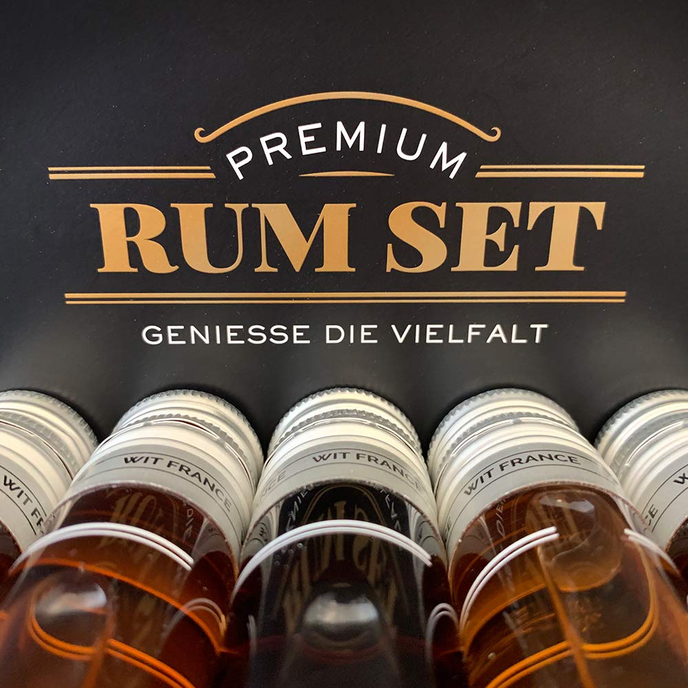 Sierra Madre Tasting Kits Premium Rum Tasting Set | Enthält 5 beliebte Rums | 50ML pro Flasche | Ideal als Geschenk |