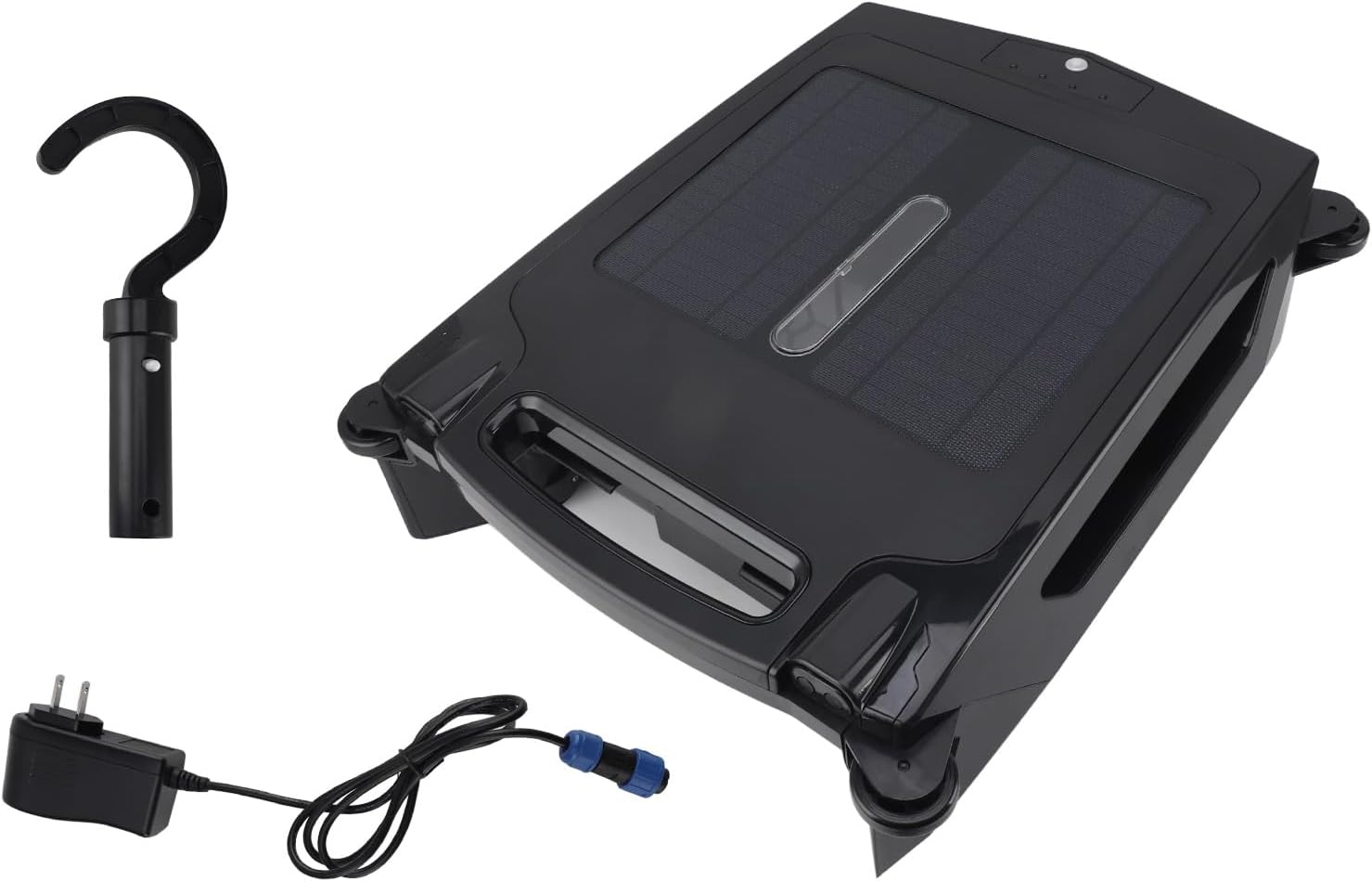 Pyhodi Automatic Robotic Pool Cleaner, Solar Robotic Pool Skimmer with Brushless Motor, Waste Collection, Light Indication, Auto Obstacle Avoidance for Swimming Pool (US Plug), Pyhodicg4t81mowg-11