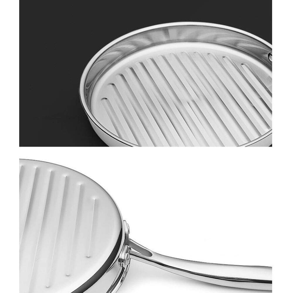 Garnki I Patelnie Kuchenne Patelnia Patelnia Do Smażenia 304 Ze Stali Nierdzewnej Patelnia Do Smażenia Steków 28 Cm Kaliber Stripe Rondel Klasyczna Nieprzywiera