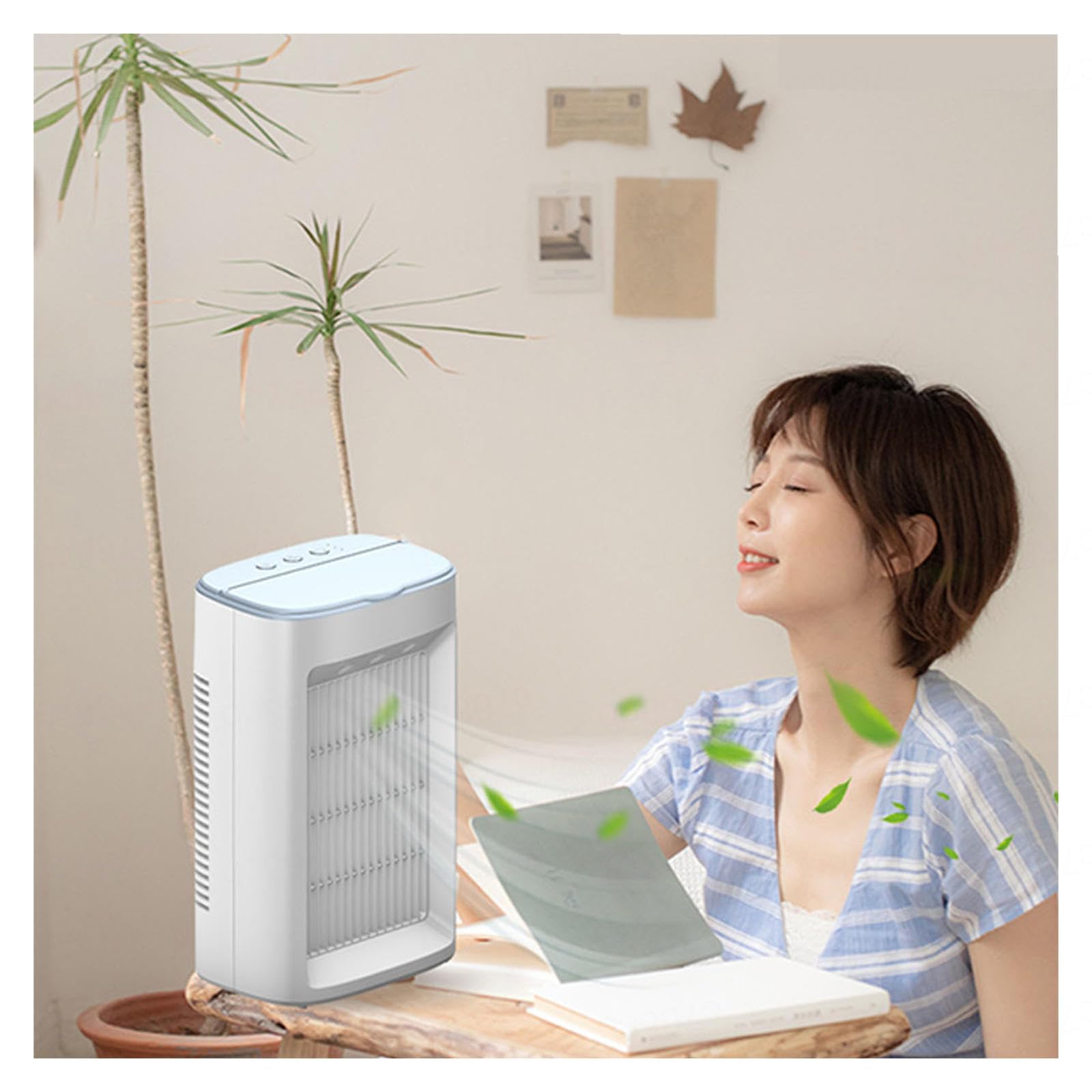LIPJIA Air Cooler,Air Cooler Portable Three-Speed Wind,Ultra-Low Noise Air Conditioning Units for Home Professional Sturdy Air Condioning Unit for Room Office