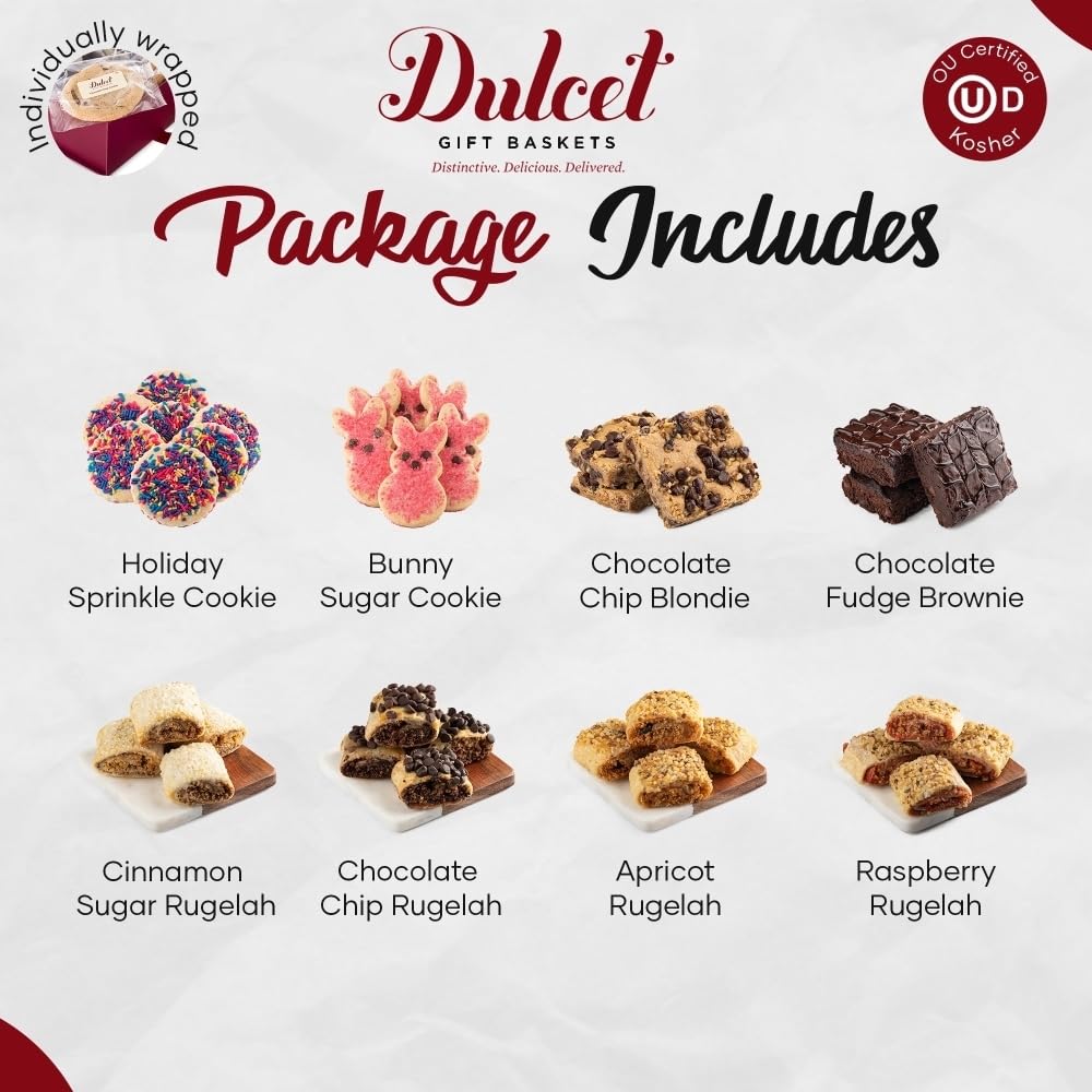 Food Gift Baskets, Thank You, Sympathy, Get Well, Birthday Cake Gift Baskets for Men, Women, Him, Her Friends, Family, Coworkers, by Dulcet Gift Baskets