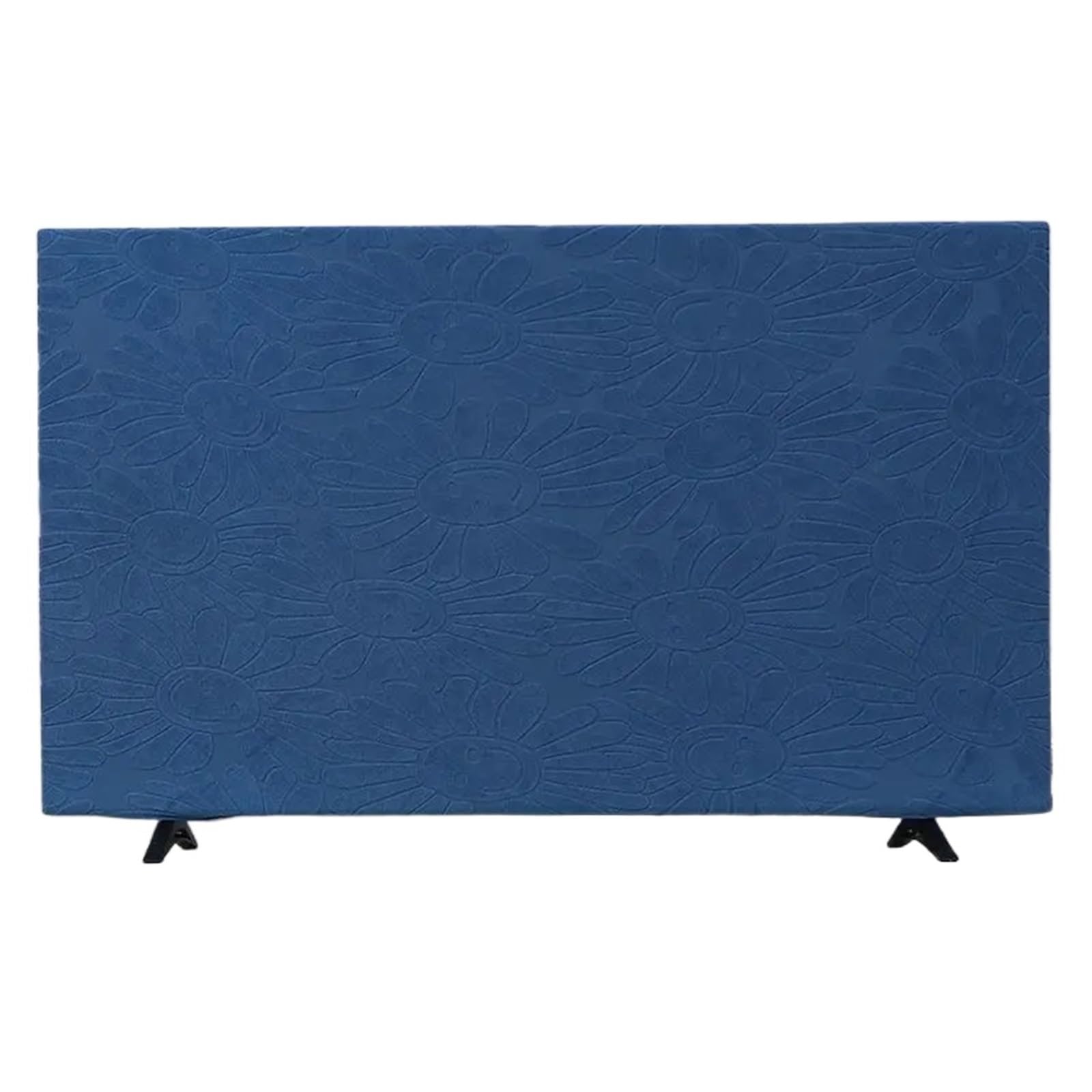Solid Color Simple Monitor Dust Cover Fabric Elastic Hanging Curved Flat LCD Television Universal Tv(Style 05,70-75inch)