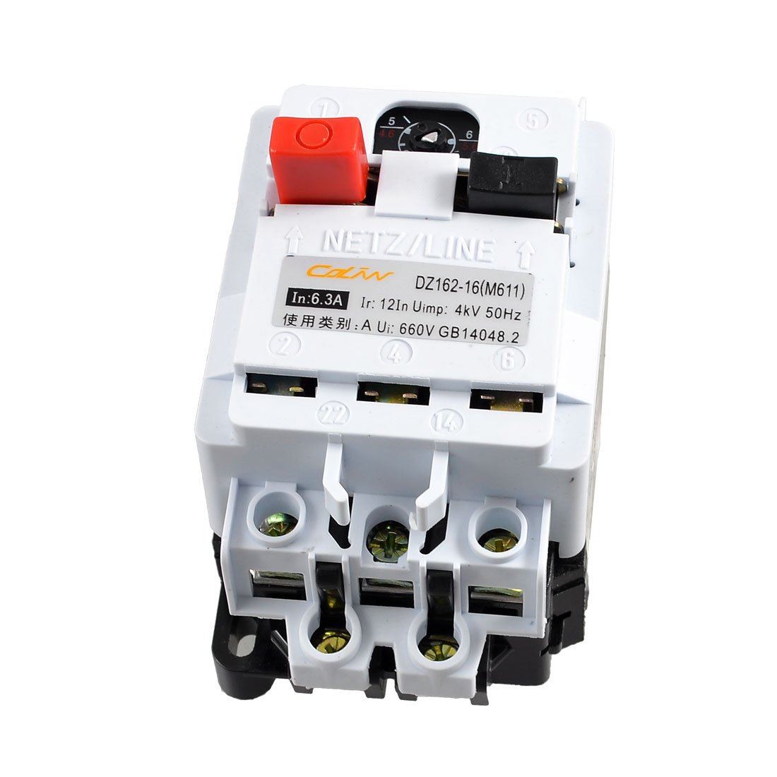 DZ162-16 AC 660V 6.3A disyuntor de equipo protección 3 polos para automatismos y cuadros eléctricos