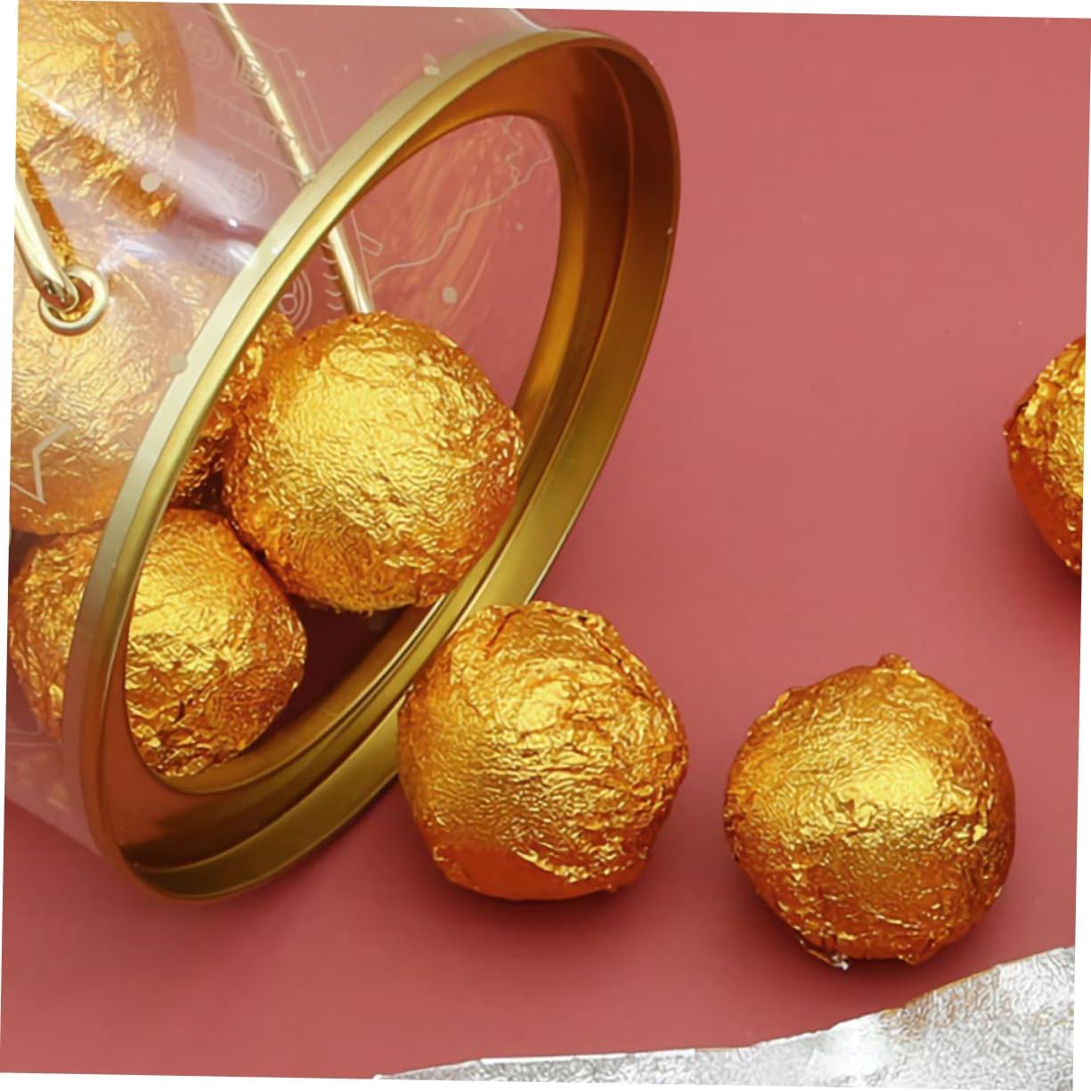1000pcs Chocolate Candy Wrappers Aluminum Foil Sheets for Homemade Candy Packaging