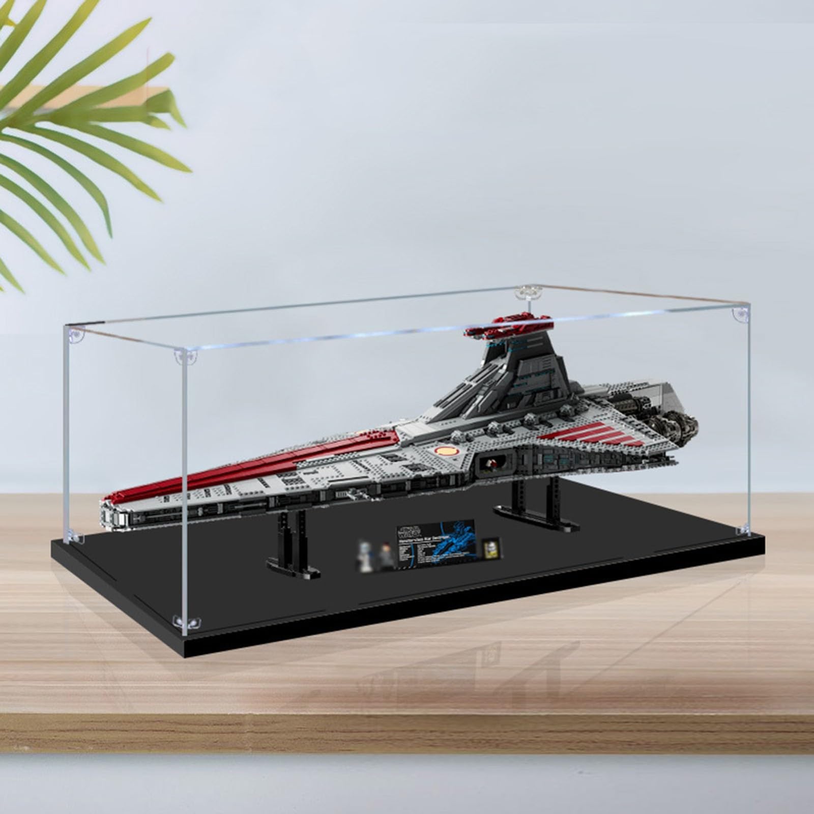 Yglophic Transparent Acrylic Display Case for LG 75367 Venator-Class Republic Attack Cruiser, Acrylic Dustproof Storage Box, 110 * 60 * 35cm, 2/3mm Clear