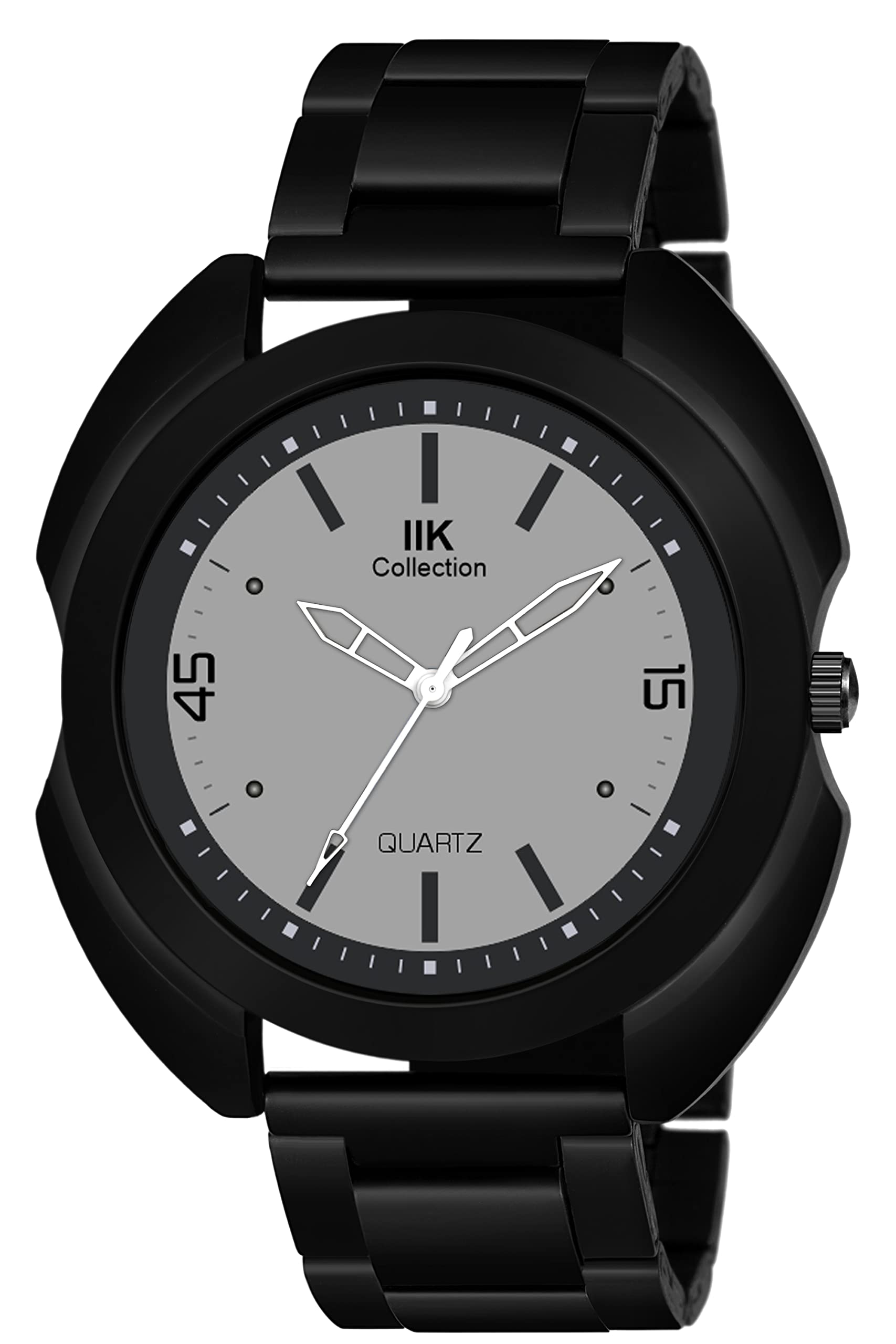IIK COLLECTION Round Designer Dial Metalic Bracelet Chain Strap Analogue Wrist Watch for Men and Boys (B09VSZS4XQ) Amazon Price History, Amazon Price Tracker