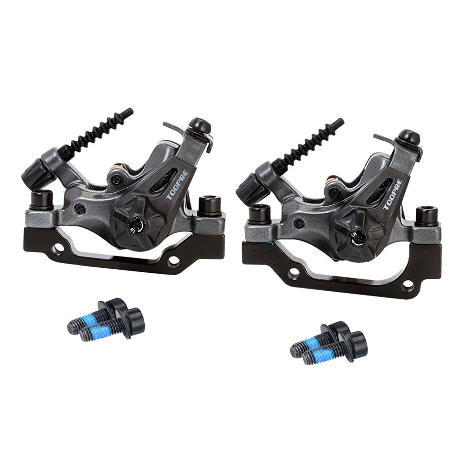 Homyl 2 Stück Fahrrad Scheibenbremse Mountainbike Mechanische Bremssattel Doppelt Kolben Bremszubehör Aluminium Ersatz für Straßenrad Reparatur Fahrradpfleg