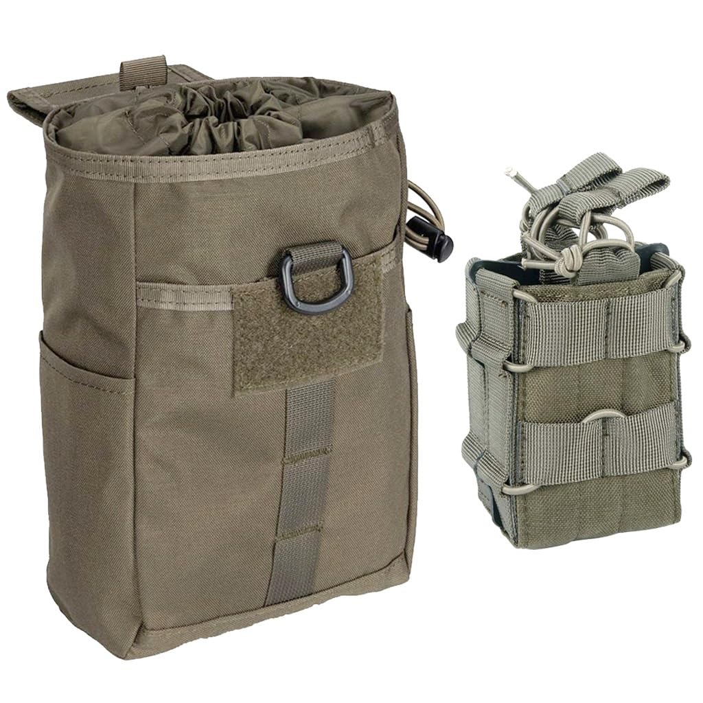 Phette tactique double ouverture et sac banane de rangement Molle