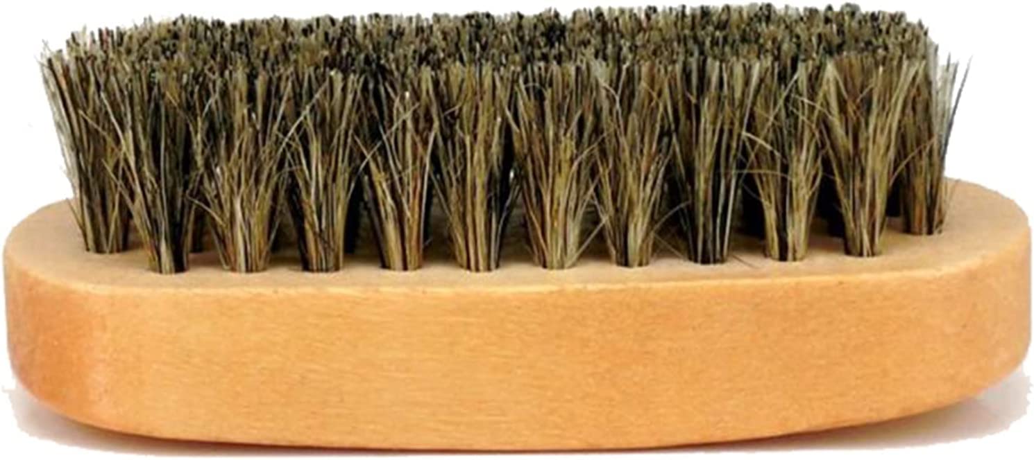 Cepillo for zapatos, cepillos for lustrar zapatos de crin de caballo con cerdas de pelo de caballo for botas, cepillo de limpieza for el cuidado del cuero de los zapatos for cepillo for botas