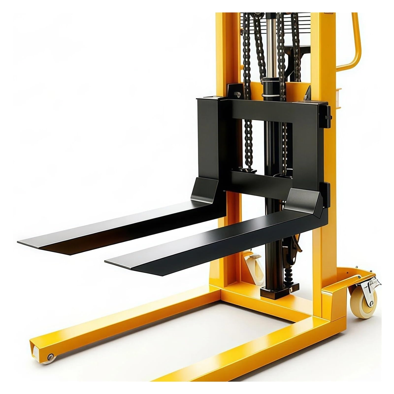 Transpallet Elevatore idraulico manuale compatto 500 kg Forca da 62 cm con freno for stoccaggio