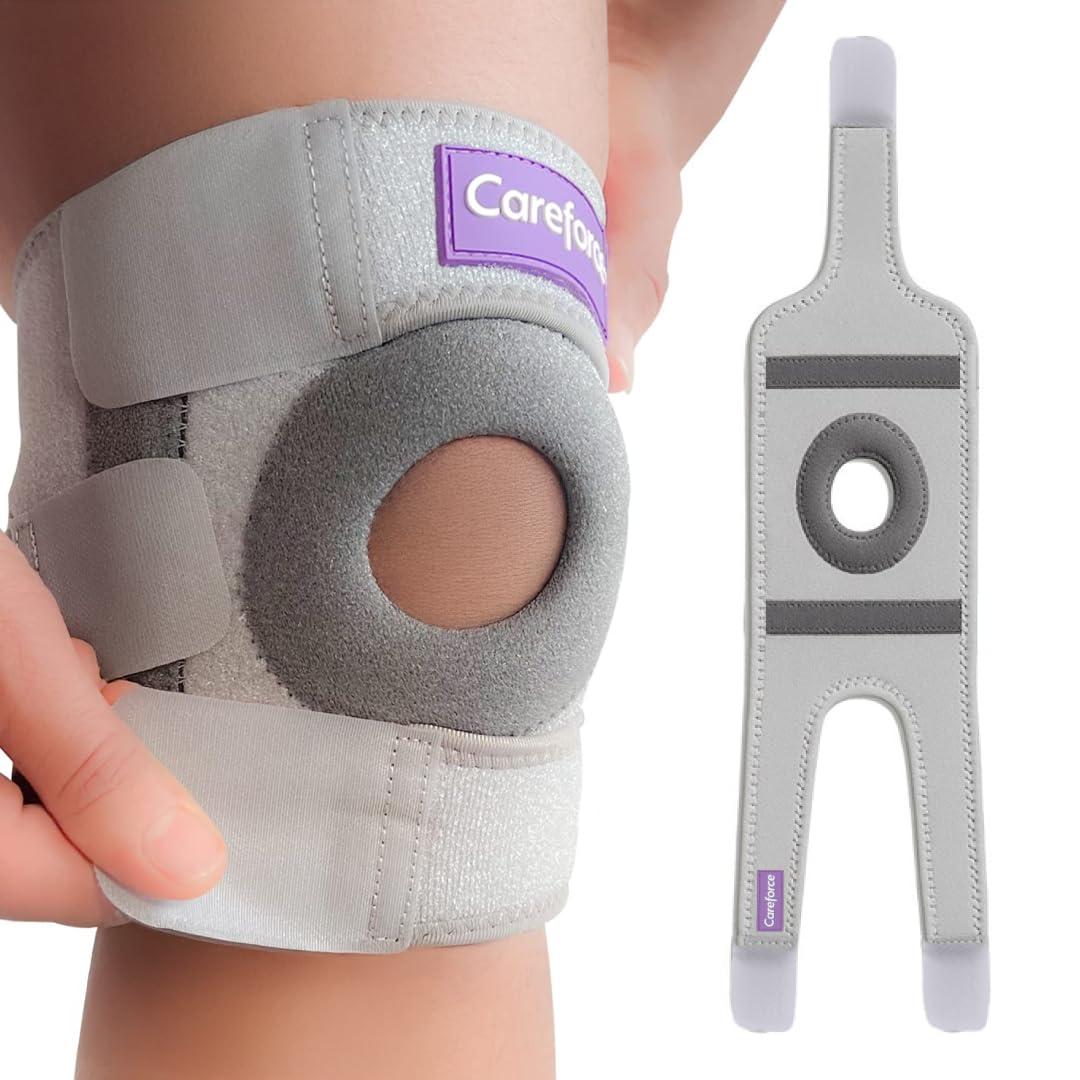 Neoprene Knee Brace Support for Men & Women Pain Relief Open Patella Prime Stabilizer Cap for Arthritis, Sports, Gym, Injury Recovery - Free Size (Pack of 1)