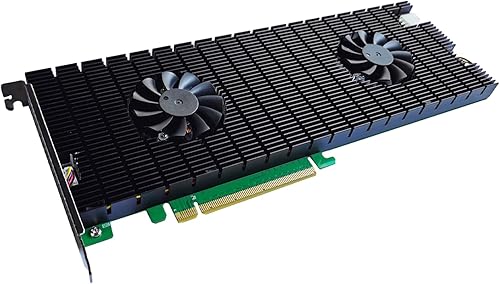 Vista 23 de HighPoint Controlador RAID NVMe de arranque M.2 SSD7105 PCIe Gen3 de 4 puertos para sistemas Windows y Linux.