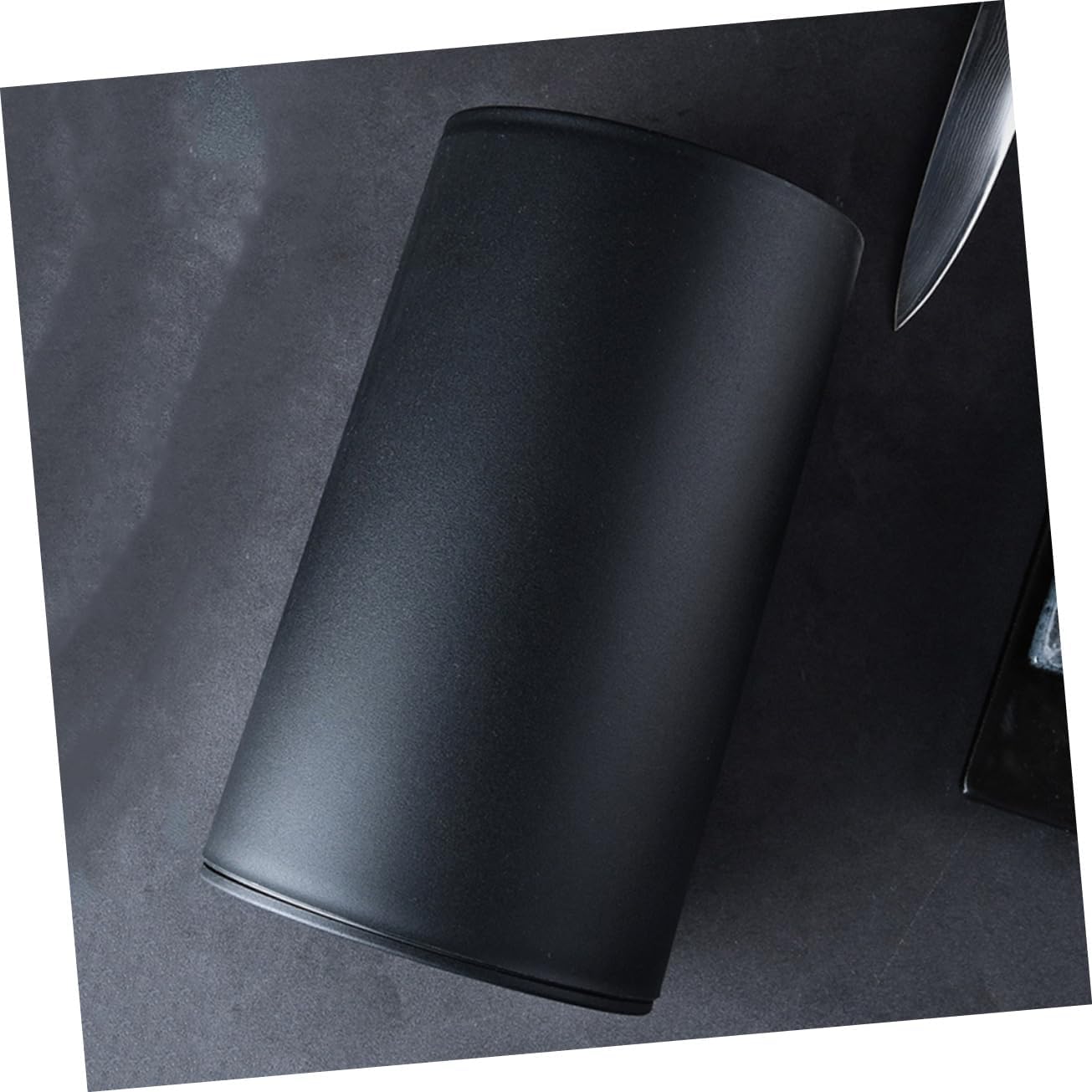 Alipis Plastic Knife Storage Rack Multi-Function Design 1-Piece Utensil Holder for Kitchen Easy to Organize Cutting Tools in Black