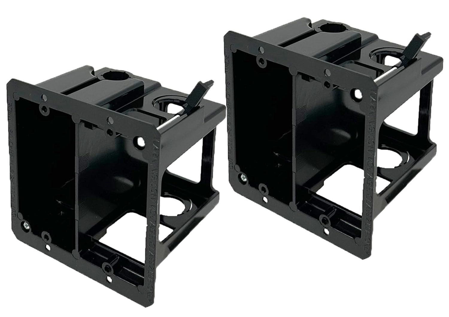 iMBAPrice IMBA-LVDR2-2 2-Gang Combo Electrical Power & Low-Voltage Old Work Box, Dual-Function Cut-in Box for Existing Construction, Retrofit Wall Mount, 2-Pack