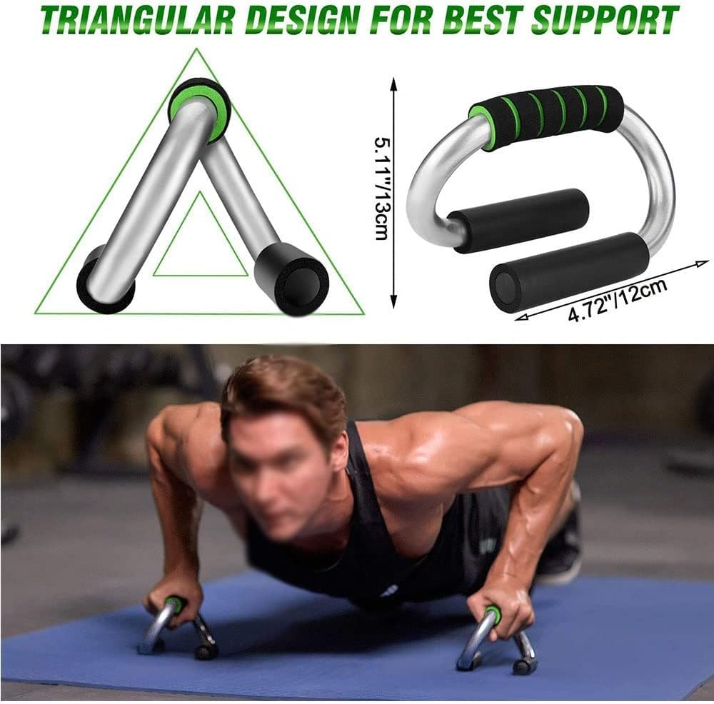 Stabiles AB-Rad-Rollen-Set mit Liegestützstangen, Gleitscheiben, Springseil, Handtrainer-Pad, Heim-Gymnastik-Übungsrolle
