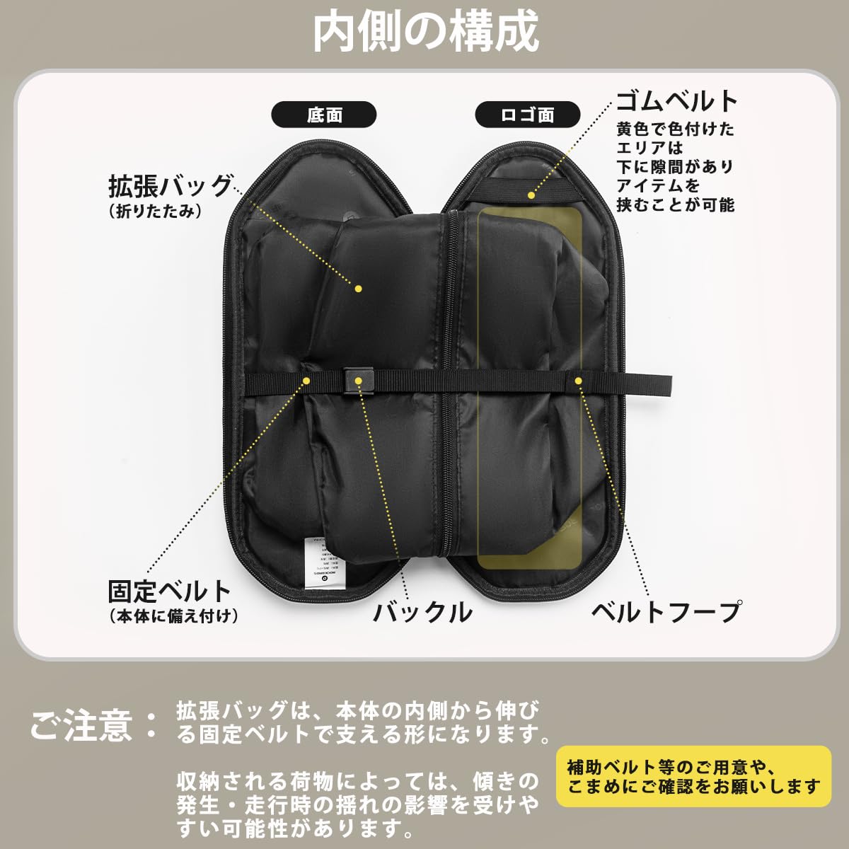 Amazon.co.jp: ROCKBROS(ロックブロス)リアキャリアバッグ 2way