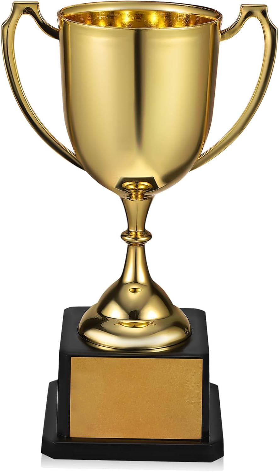 Niltracy Multicolor Trophy Award, Plastic Award Trophy Cups, 7.5 Inch Trophies For Party Favors, Rewards, Winning Prizes, Competitions Ceremony Parties Favor 7.47X4.72x3.07in Gold
