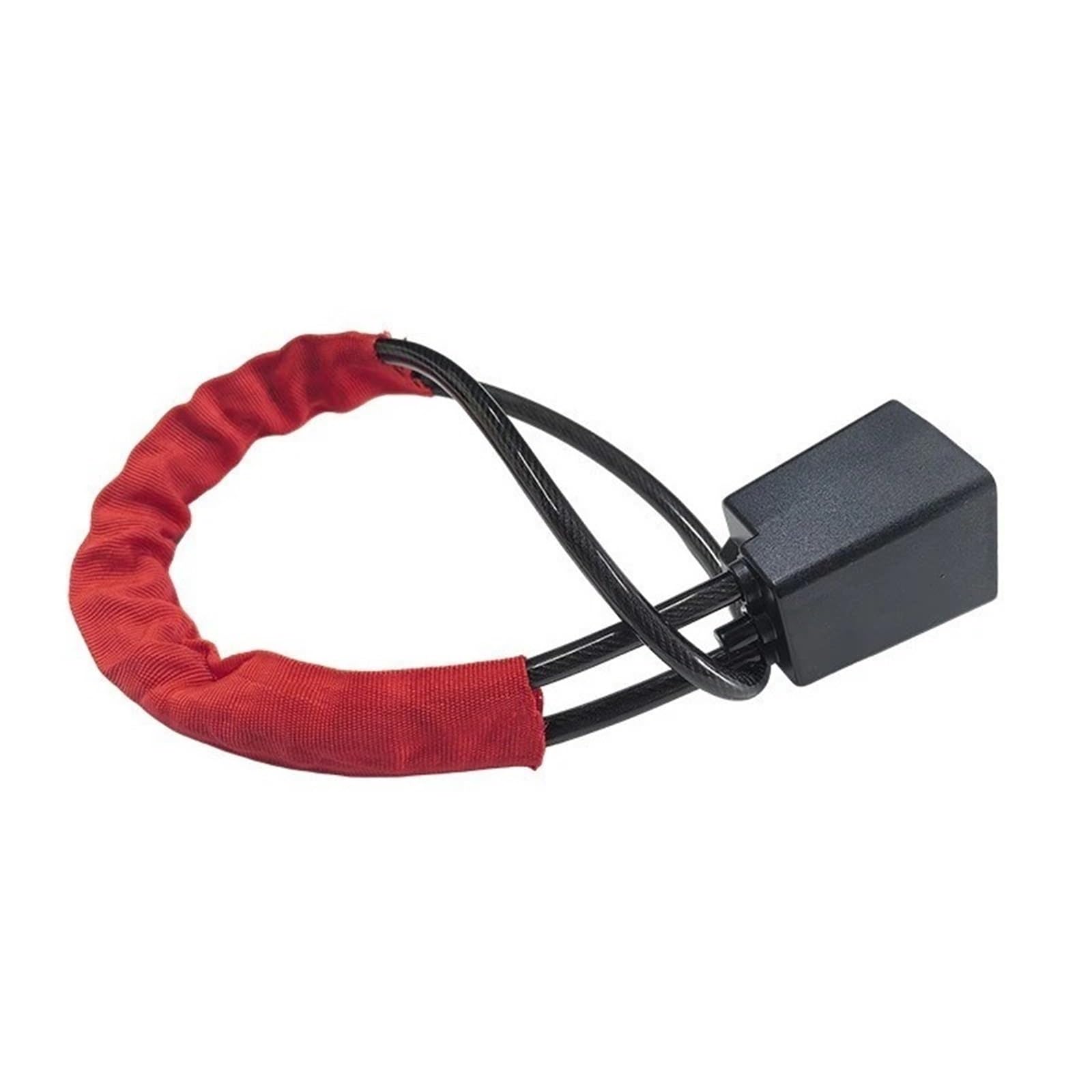 Steering Wheel Lock for Car Steering Wheel Lock Cable Automotive Security Deterrent Car Anti-Theft Locks(Red)