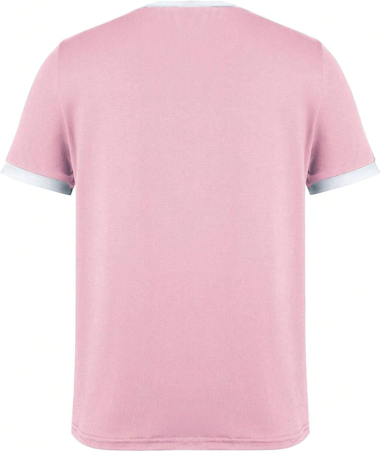 SOFIA'S CHOICE Ringer Tee Women Crew Neck Color Block Basic Summer Casual Short Sleeve T Shirt - Image 5