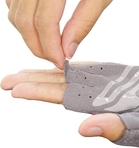 Miniatura 5 de Luwint Guantes de yoga sin dedos para mujer, antideslizantes, acolchados, para pilates, fitness, entrenamiento, entrenamiento, ejercicio, accesorios