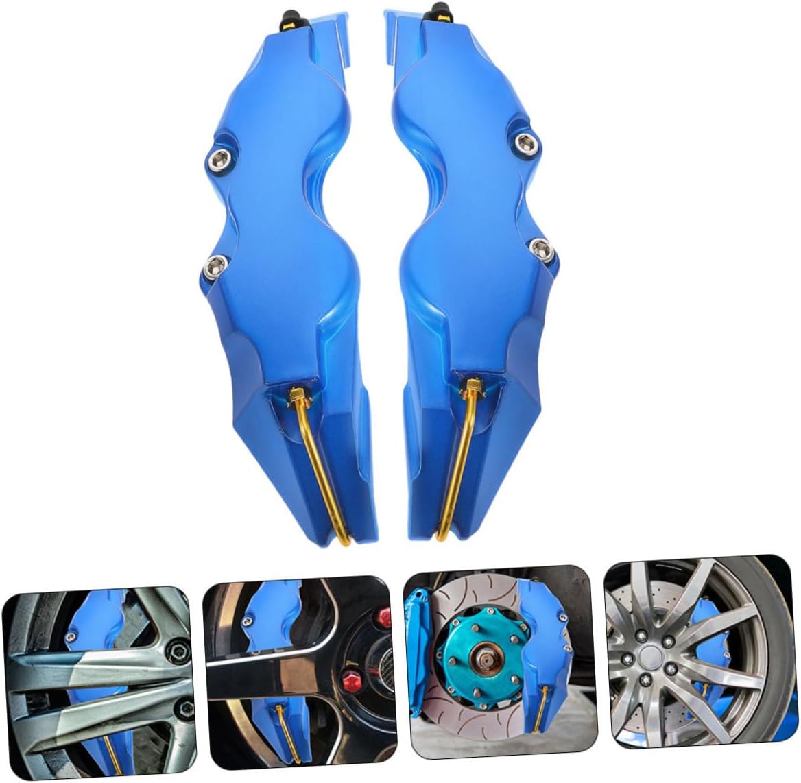 1pair Stylish Brake Caliper Cover High Strength Wheel Aesthetic Caliper Guard for Dynamic Car Look Easy Installation Broad Compatibility Vehicle Aesthetics