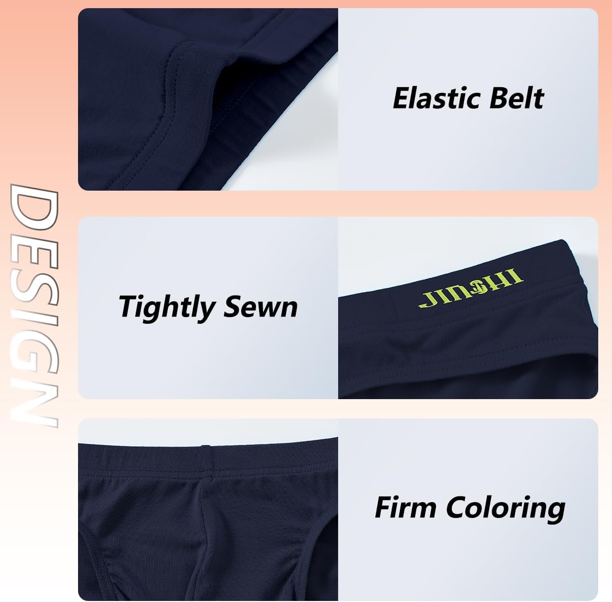 Mens Bamboo Viscose Soft Briefs Low Rise Sexy 3D Pouch Underwears - Image 4