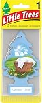 LITTLE TREES Car Air Freshener | Hanging Paper Tree for Home or Car | Summer Linen | 6 Pack