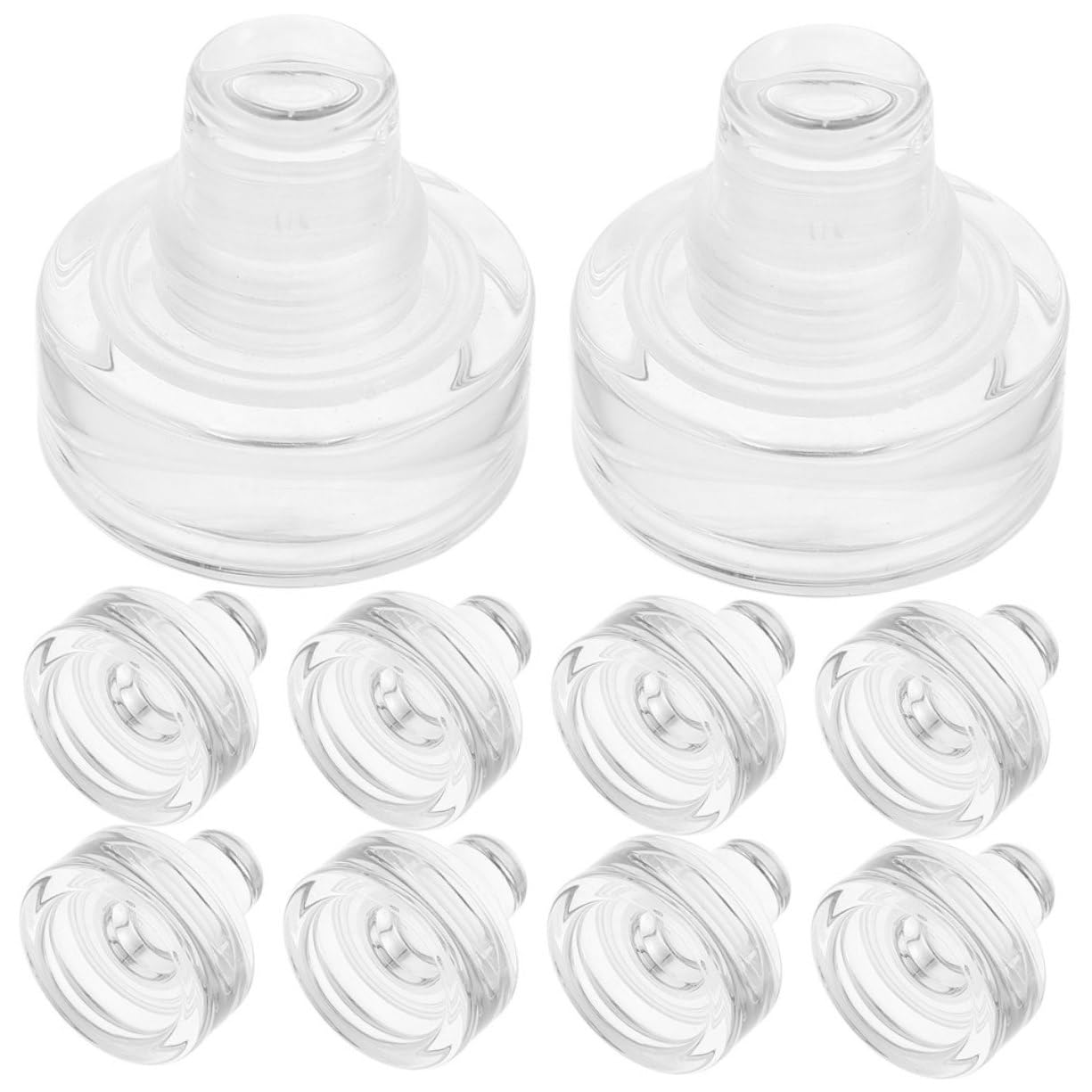 Tapón de Vino Multifuncional 10 Piezas de Vidrio y Silicona
