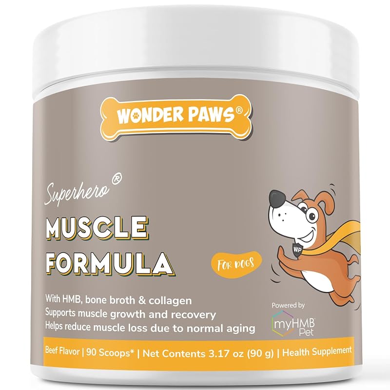 Suplemento para Cães com Colágeno Bovino, Caldo de Ossos e myHMB® WONDER PAWS 90 g