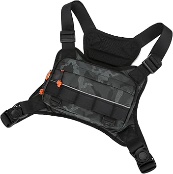 chest bag for men and Women,chest pack Lots of storage, Water Resistant Running Chest Packgreen camouflage