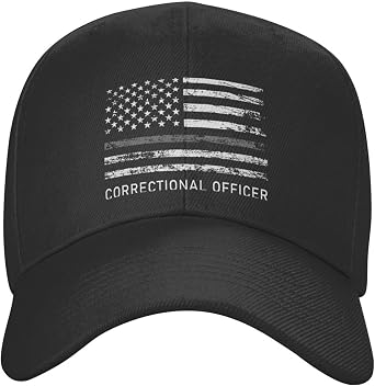 Correctional Officer USA Flag Baseball Caps for Men Women Hat Adjustable Cap Trucker Hats Dad Cap