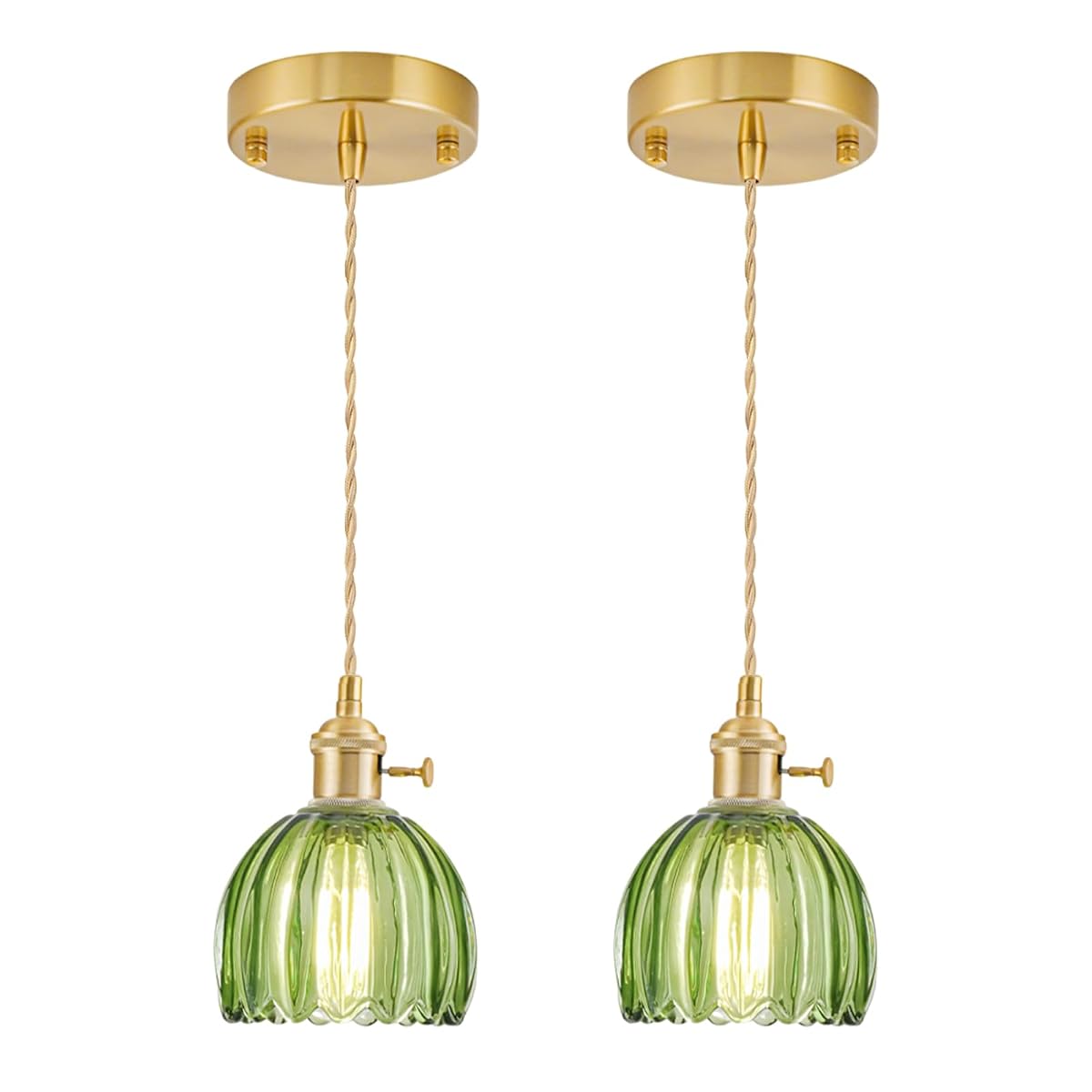 GMTB Mini Pendant Lights Kitchen Island 2 Pack Small Adjustable Pendant Light