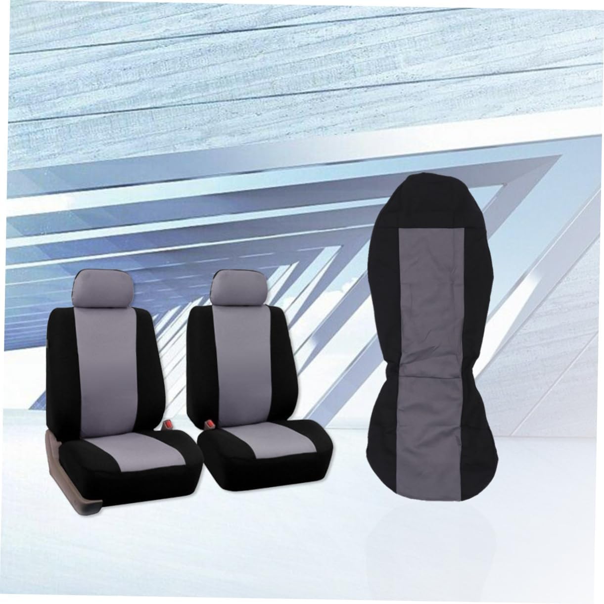 2pcs Universal Car Seat Covers Stylish Seat Protectors Waterproof Car Seat Cover for Bucket Seats